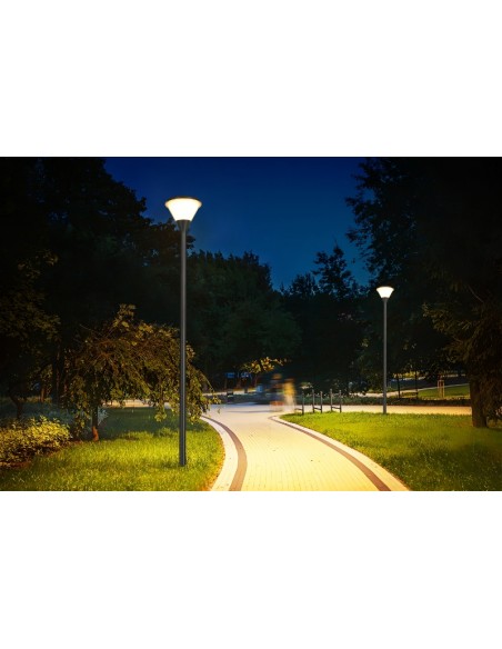 Poste de luz solar LED 1018 lm Modelo Aurora