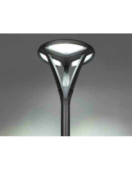 Poste de luz solar LED 2568 lm Modelo New Circum