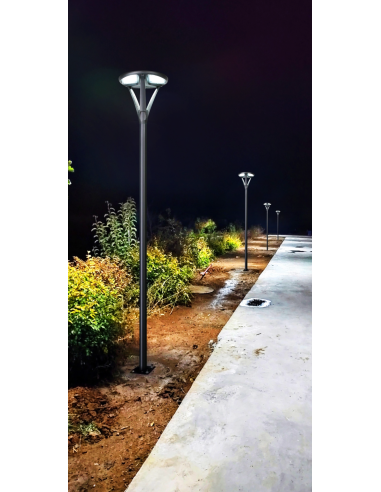 Lampadaire Solaire LED 2568lm Modèle New Circum