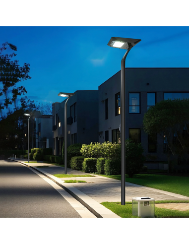 Poste de luz solar LED 5106 lm Modelo Luxo