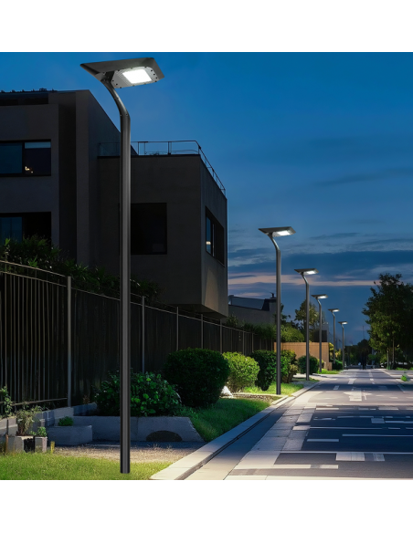 Poste de luz solar LED 5106 lm Modelo Luxo