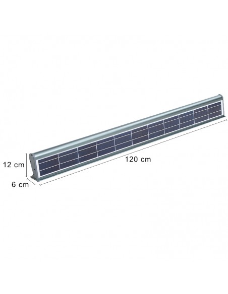 Rampe Lumineuse Solaire LED 120CM 2400lm 6000K