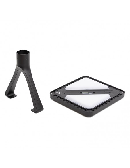 Poste de iluminação solar LED 1000lm modelo Rio