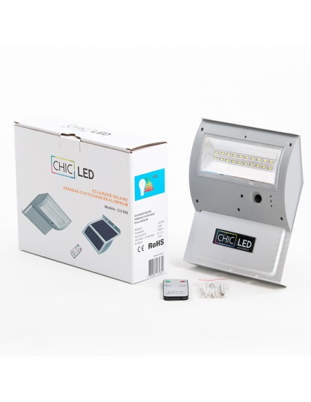 Solar LED Spotlight 20CM 400lm 6000K