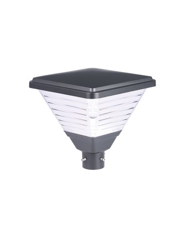 Lampadaire solaire vue de face