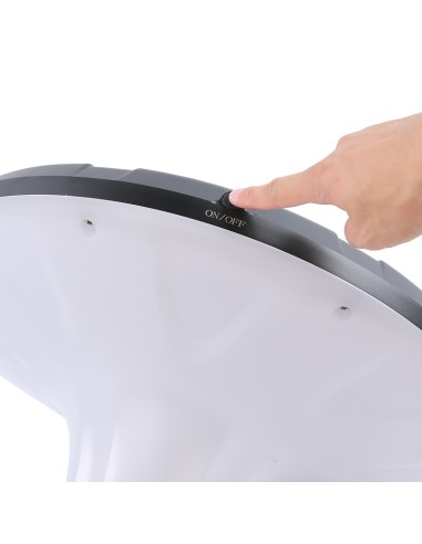 Bouton pour allumer le lampadaire solaire