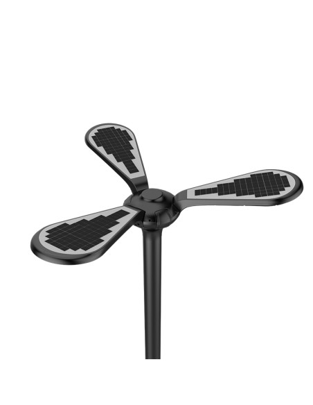 Poste de iluminação solar LED 2500lm Modelo Medusa 3