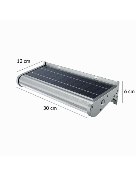 Rampe Lumineuse LED Solaire 30CM 400lm 6000K