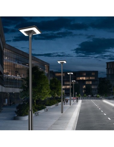 Poste de Luz Solar LED 3200 lm Modelo Helios