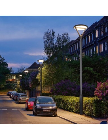 Poste de iluminação solar LED 1050 lm Modelo...