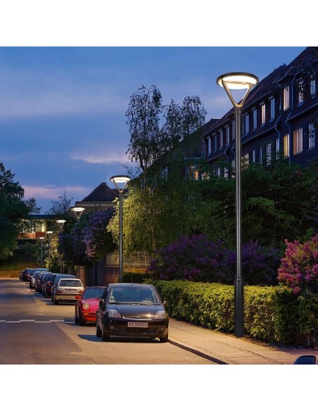 Poste de iluminação solar LED 1050 lm Modelo Circum