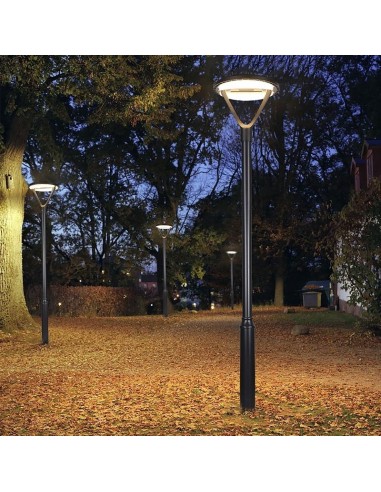 Poste de iluminação solar LED 1050 lm Modelo...