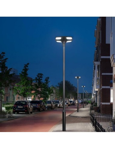 Poste de iluminação solar LED 2200lm Modelo...