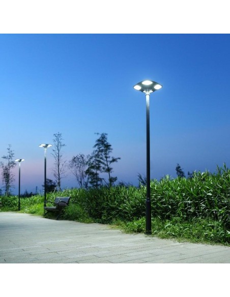 Lampadaire Solaire LED 2200lm Modèle Madison