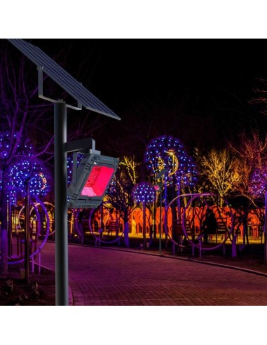 Refletor Solar LED RGBW 770 lm Modelo 100W