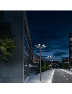 Poste de iluminação solar LED 2500lm Modelo Medusa 3 2