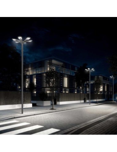 Poste de iluminação solar LED 3800 lm Modelo...