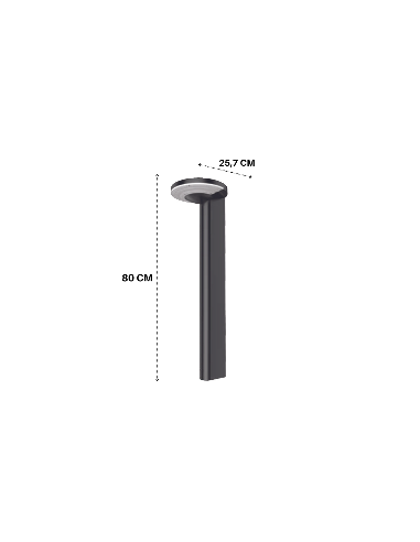 Balizador LED Solar 300 lm - Modelo Vaneos