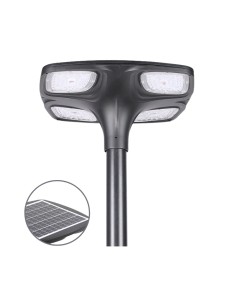 Poste de iluminação solar LED 2200lm Modelo Madison