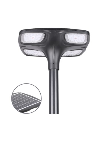 Poste de iluminação solar LED 2200lm Modelo...