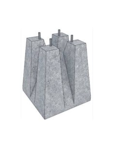 Sapata de Ancoragem em Concreto para Poste