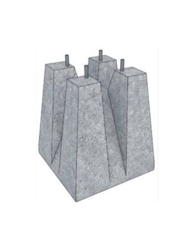 Sapata de Ancoragem em Concreto para Poste