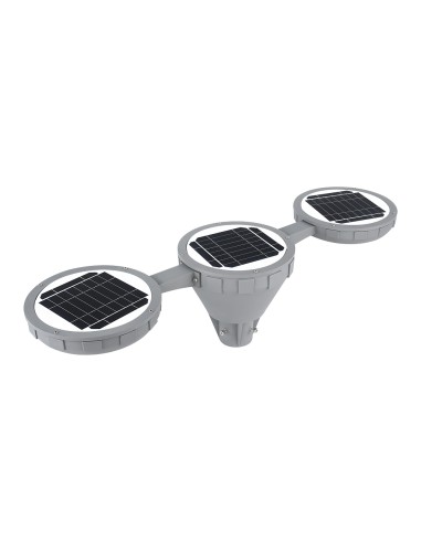 Poste de iluminação solar LED 790 lm Modelo...