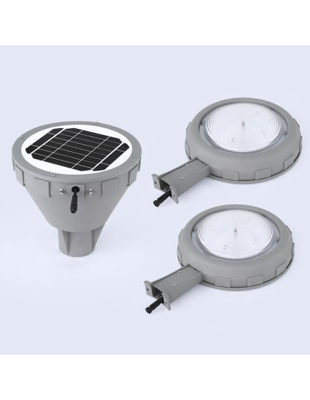 Poste de iluminação solar LED 790 lm Modelo Palaisia