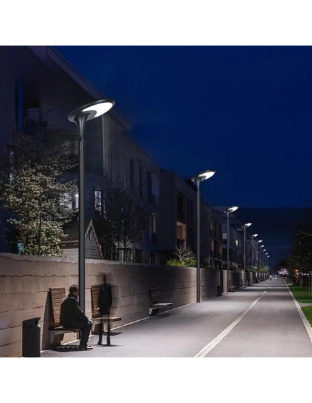 Poste de iluminação solar LED 3280 lm Modelo Elegancia