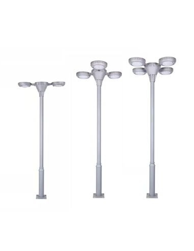 Poste de iluminação solar LED 790 lm Modelo...