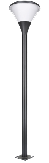 Lampadaire Solaire LED 1018lm Modèle Aurora