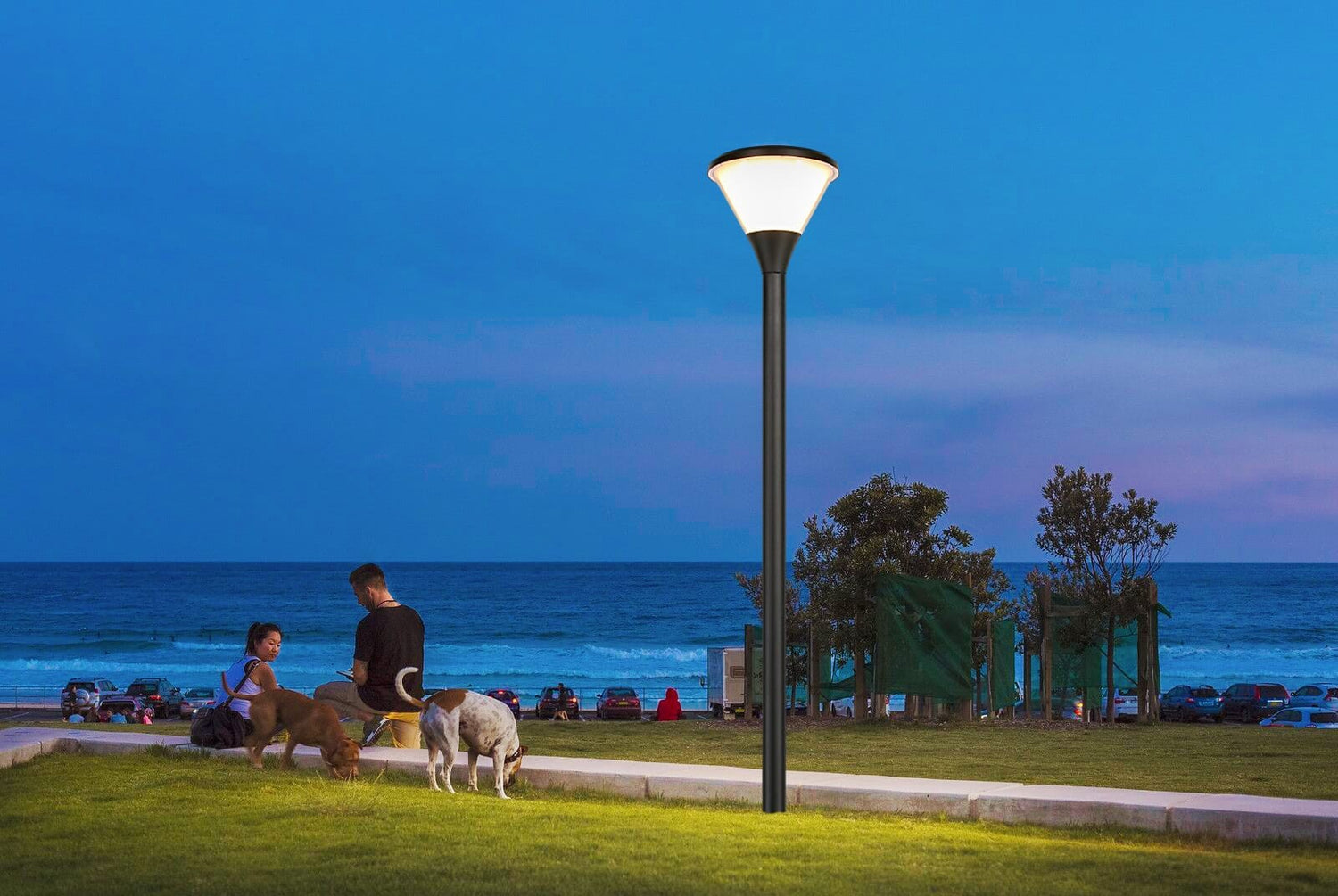 Lampadaire Solaire LED 1018lm Modèle Aurora