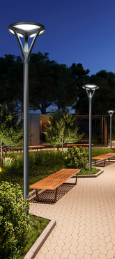 Lampadaire Solaire LED 2568lm Modèle New Circum