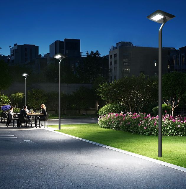 Lampadaire Solaire LED 5106lm Modèle Luxo