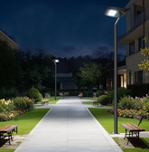 Lampadaire Solaire LED 5106lm Modèle Luxo