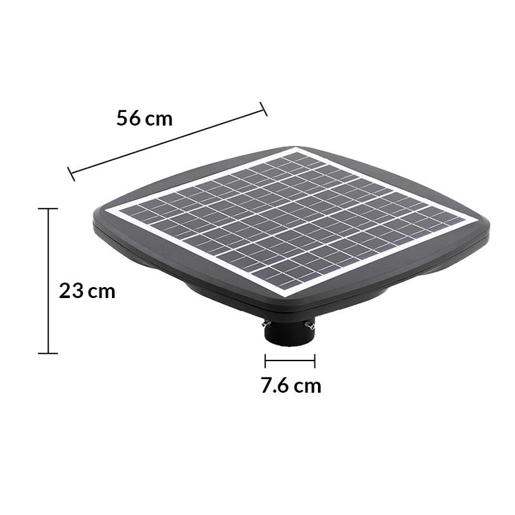 Lampadaire Solaire LED 2200lm Modèle Madison