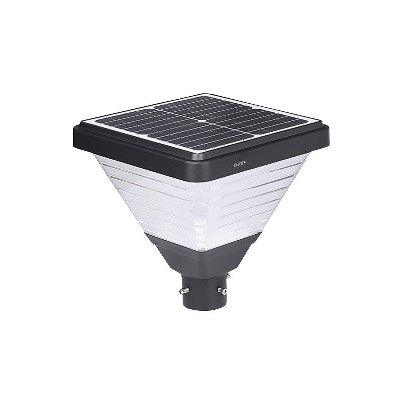 Lampadaire solaire vue du dessus