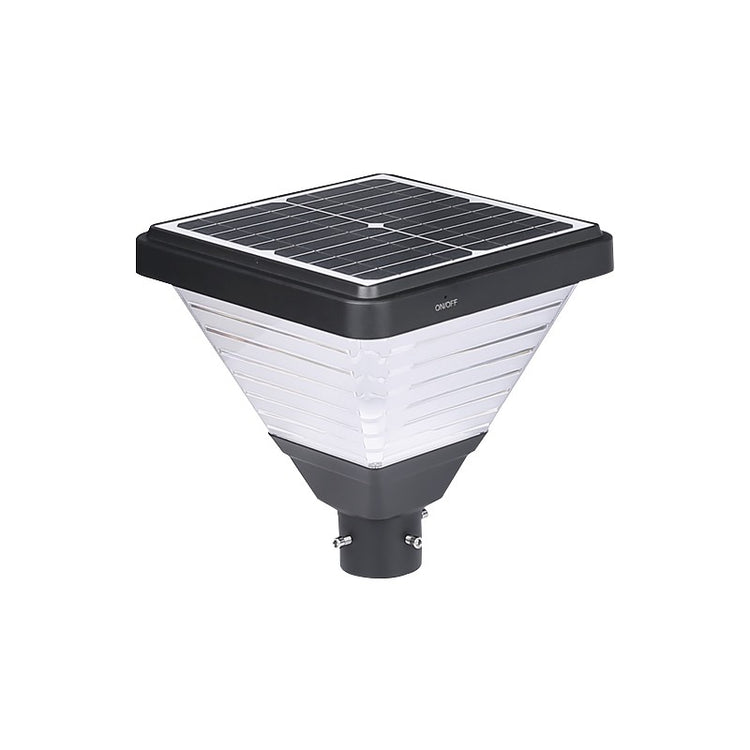 Lampadaire solaire vue du dessus