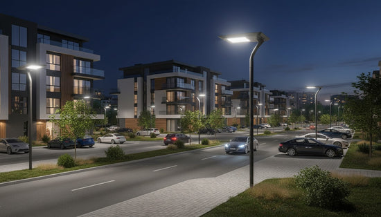 Lampadaire Solaire LED 5106lm Modèle Luxo